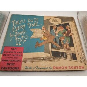 They'll Do It Every Time 1943-Jimmy Hailo  Hardback Frameable Art Prop Movie Tv